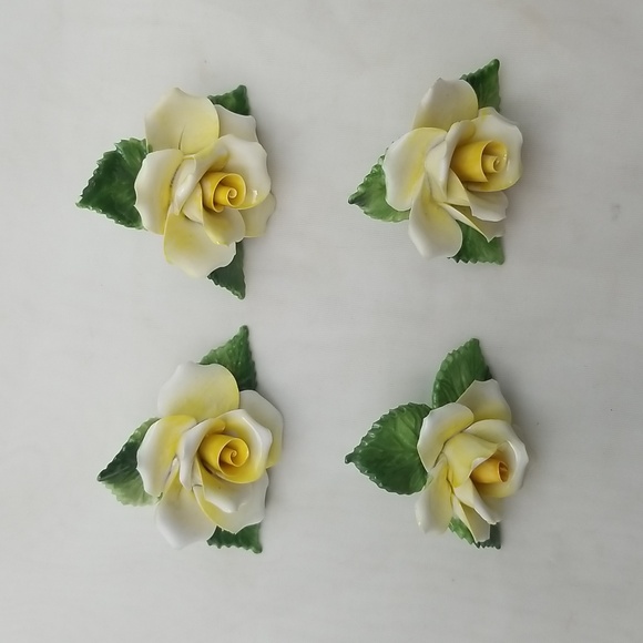 Royal Adderley Porcelain Yellow Rose Flowers - Picture 2 of 14